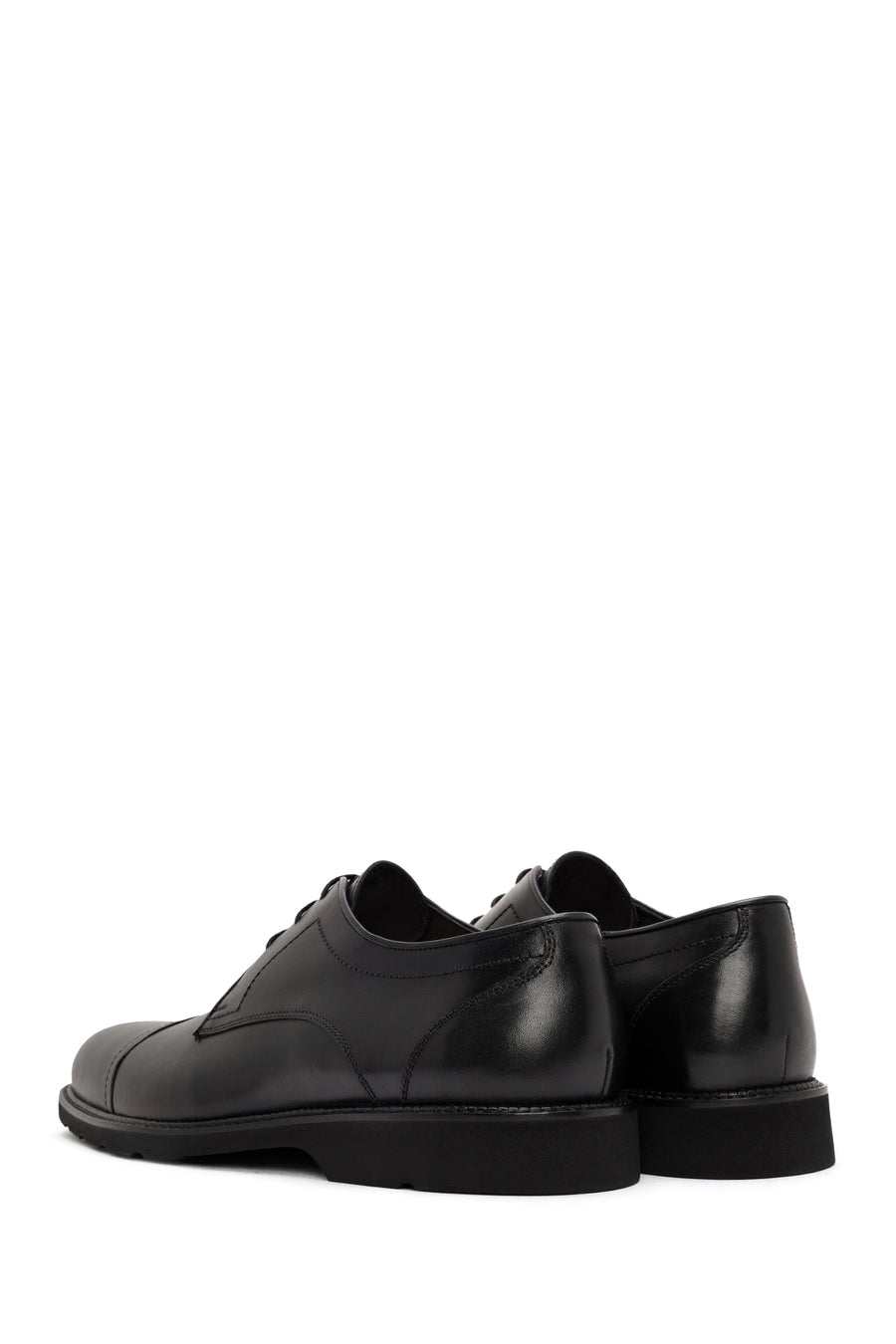 
Men's Black Lace-Up Leather Classic Shoes
