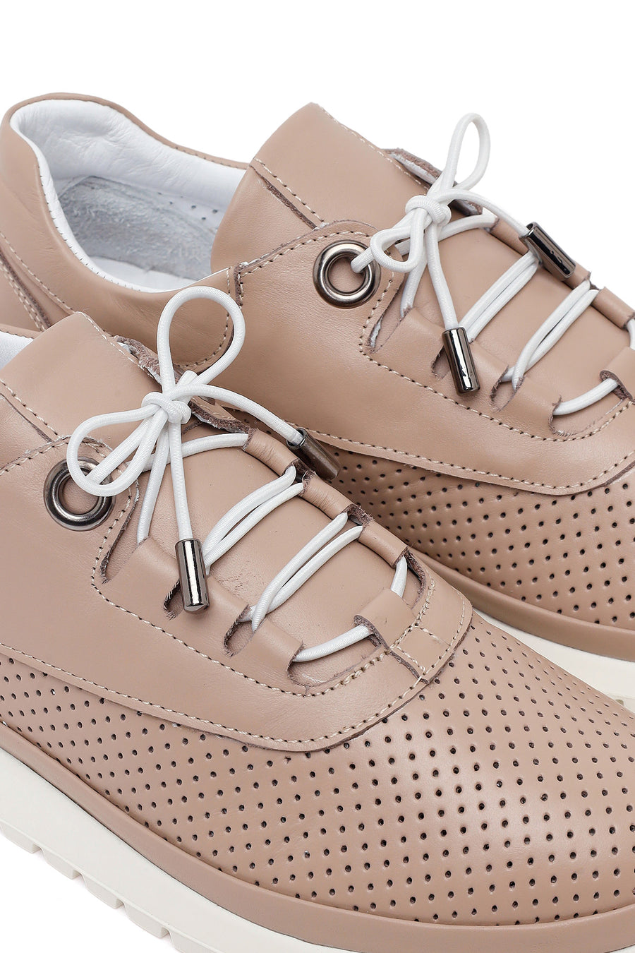 Woman Mink Leather Comfort Shoes