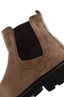 Men's Brown Casual Suede Leather Chelsea Boots | Derimod