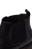 Male Black Leather Casual Chelsea Boots | Derimod