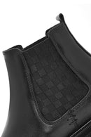 Men's Black Leather Chelsea Boots | Derimod