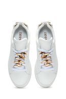 Women's Leather Buckle Detailed Sneaker | Derimod