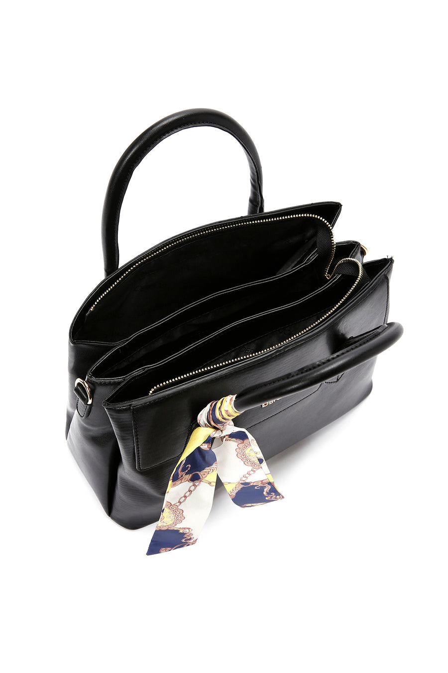 Women's Black Long Strap Accessory Handbag