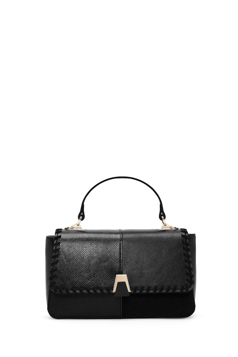 Woman Black Long-Strap Shoulder Bag