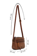 Women's Tan Long Strap Crossbody Bag | Derimod