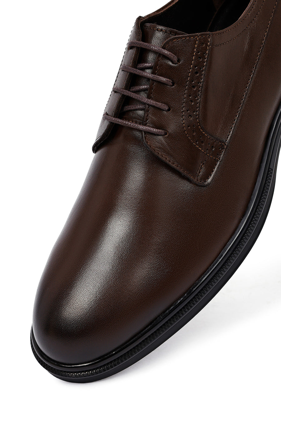 Men's Brown Lace Up Leather Casual Shoes
