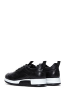 Men's Black Leather Sneaker | Derimod