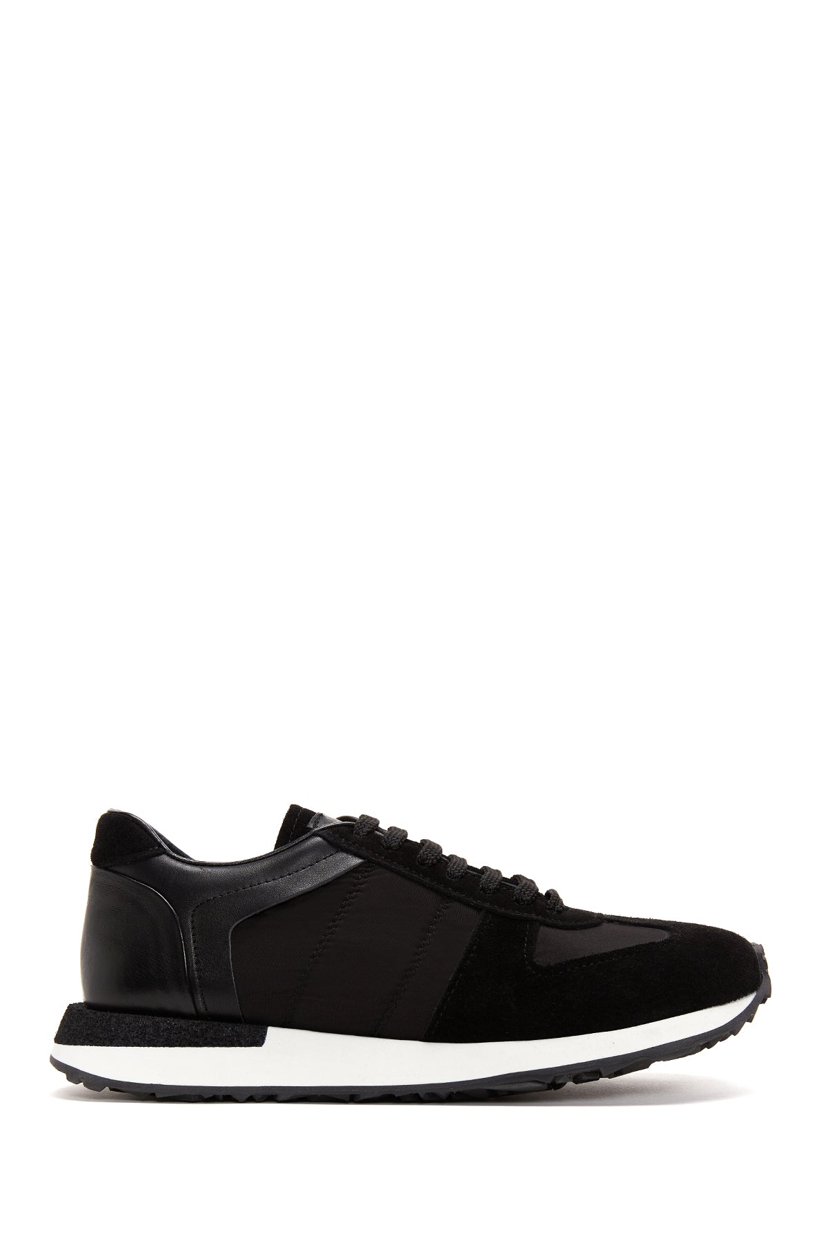 Erkek Siyah Süet Detaylı Sneaker 22SFD615614 | Derimod