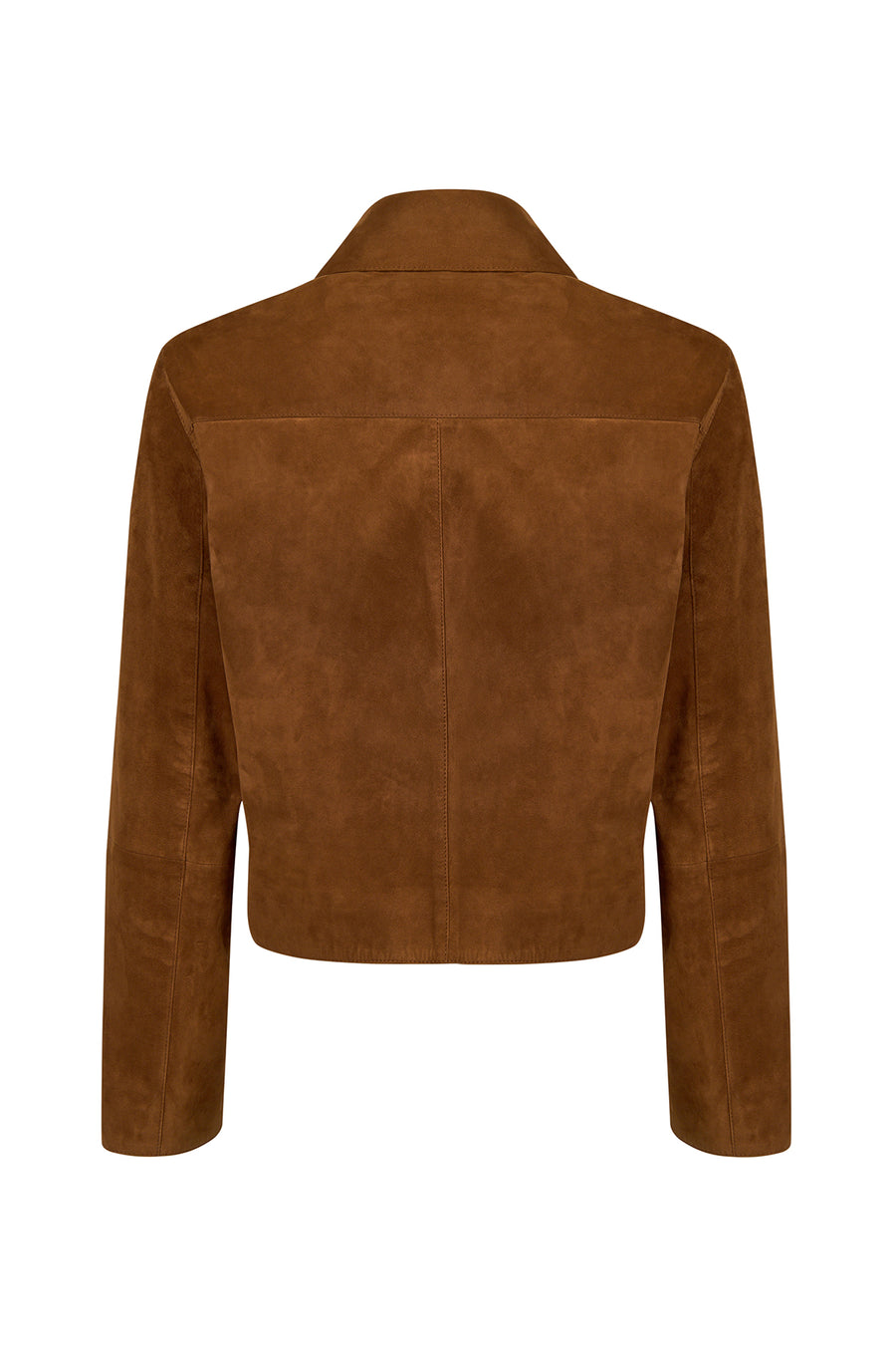 Trix Woman Brown Oversize Suede Leather Jacket