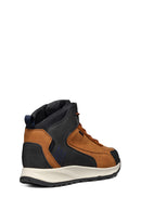 Geox Men Brown Lace-Up Fabric Boots | Derimod