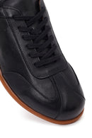 Men's Black Lace-up Leather Sneaker | Derimod