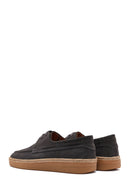 Men's Gray Lace-up Suede Leather Casual Shoes | Derimod