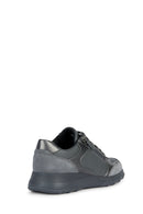 Geox Women's Gray Alleniee Suede Detailed Sneaker | Derimod