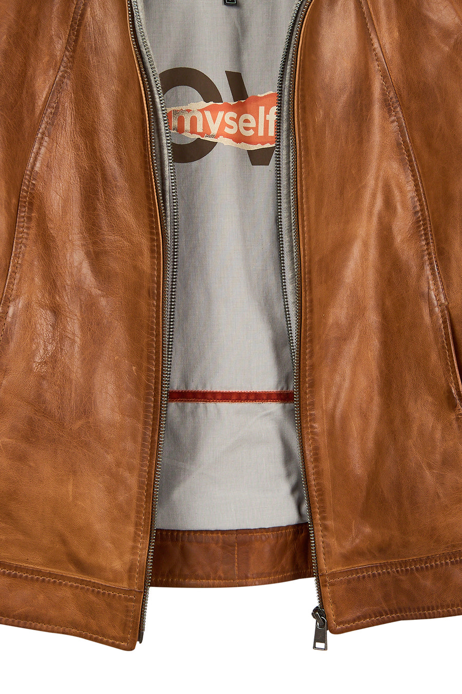 Magic Woman Brown Hooded Short Sport Leather Jacket