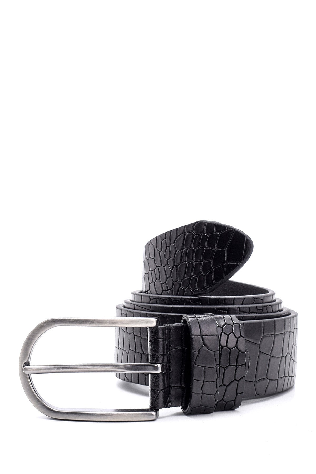 Men's Crocodile Patterned Belt 19WAD12025E3 | Derimod