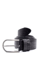 Men's Crocodile Patterned Belt | Derimod