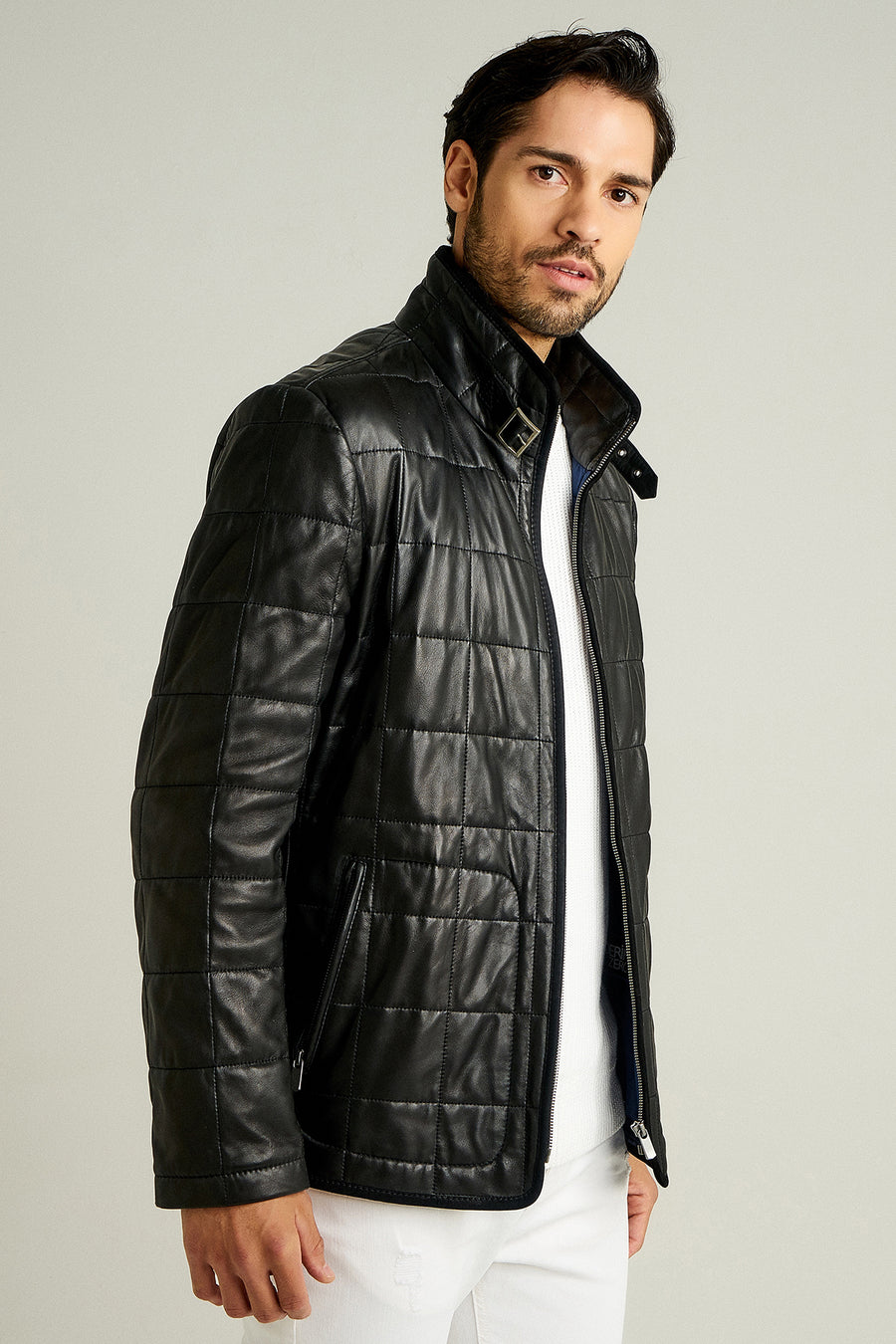 Asensio Men's Leather Jacket