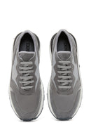 Erkek Gri Deri Sneaker | Derimod