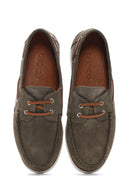 Men's Khaki Suede Leather Casual Shoes | Derimod