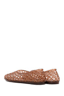 Women's Brown Jelly Ballet Flats | Derimod