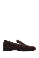 Derimod Black Men's Brown Leather Classic Loafer | Derimod