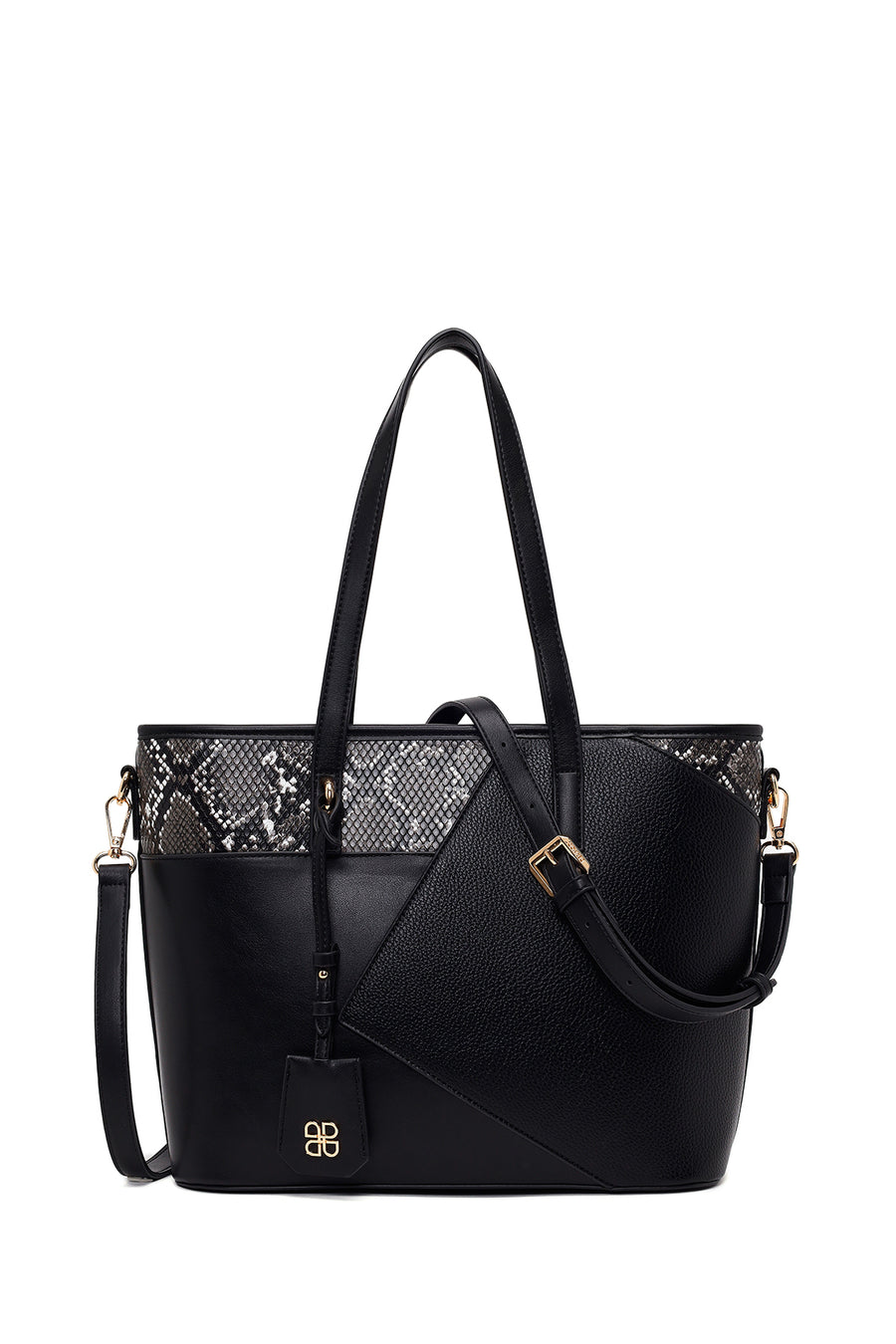 Woman Black Long-Strap Printed Classic Shoulder Bag AB150012SK | Derimod