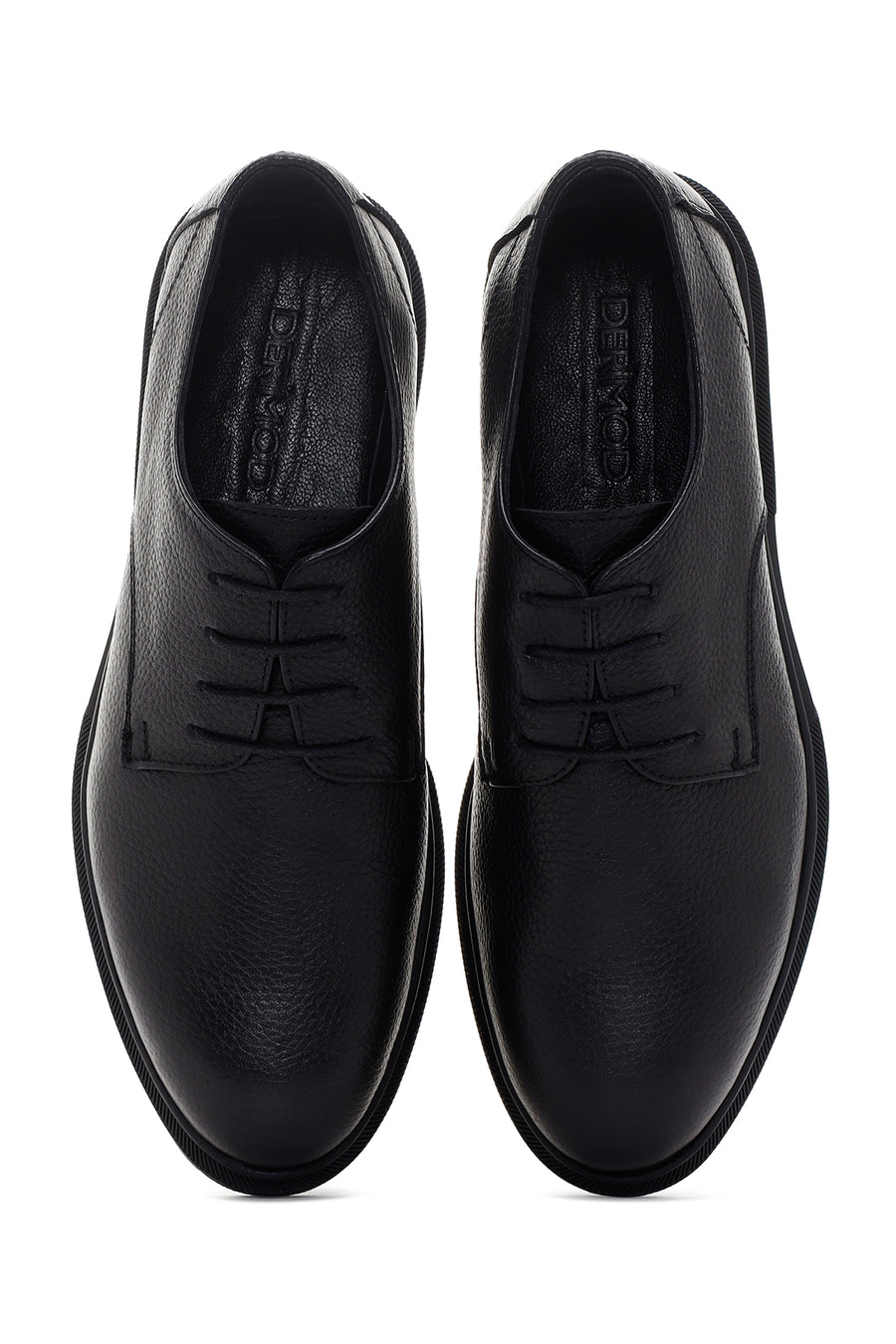 Men's Black Leather Casual Shoes