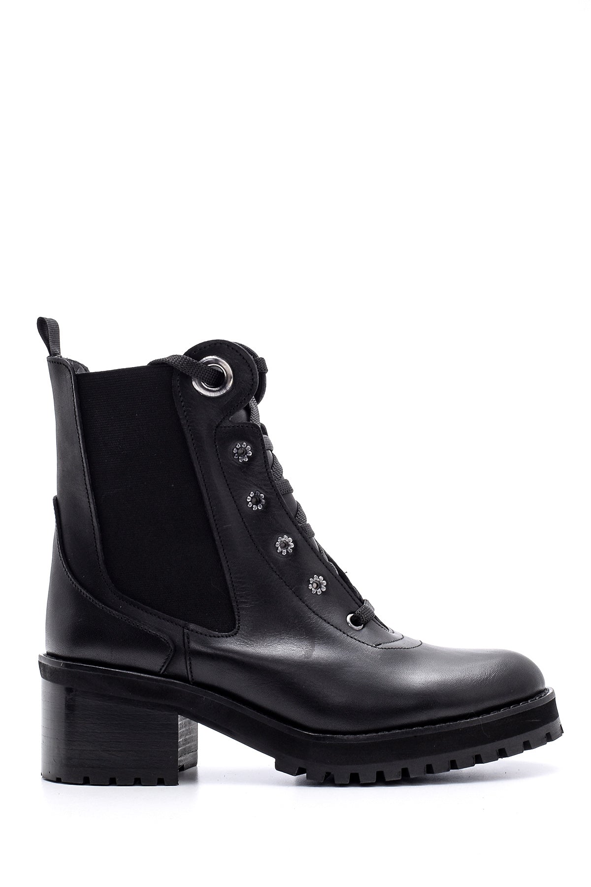 Women's Heeled Leather Boots 19WFD284418 | Derimod