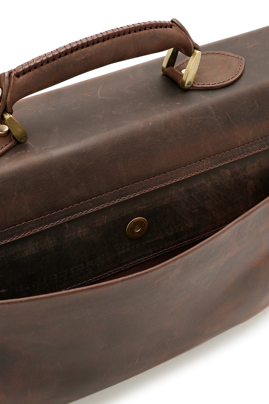 Men's Brown Leather Briefcase