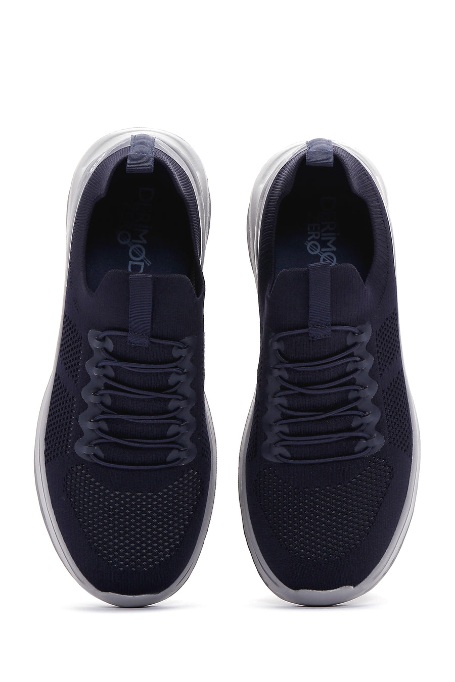 Derimod Zero Men's Navy Blue Lace-Up Thick Sole Sneaker