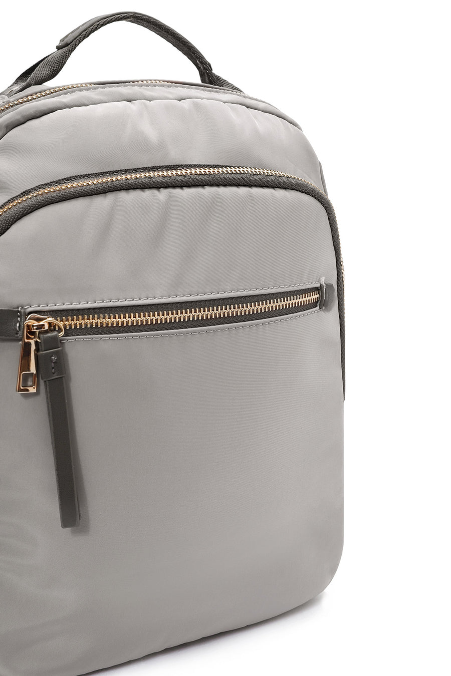 Women's Gray Fabric Backpack