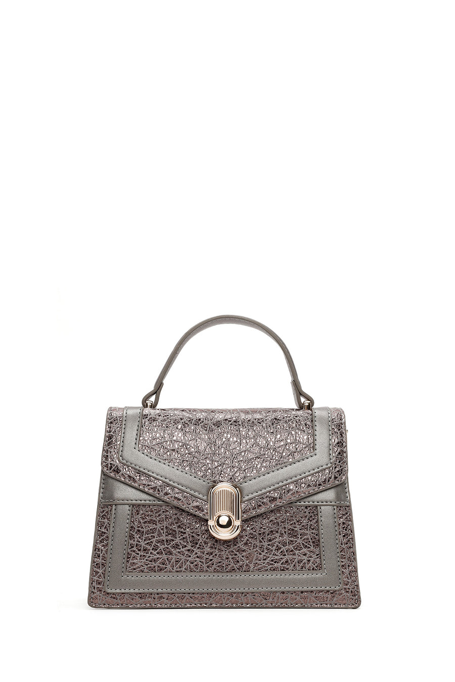 Women's Bronze Long Strap Printed Handbag