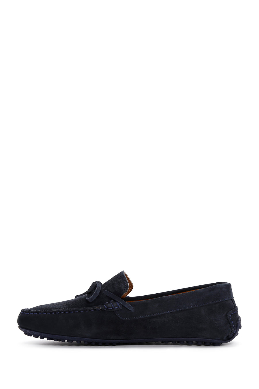 Men's Navy Blue Suede Leather Casual Loafer