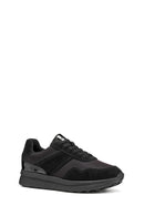 Geox Kadın Siyah D Runntıx A - Nylon+Suede Bağcıklı Kalın Tabanlı Kumaş Sneaker | Derimod