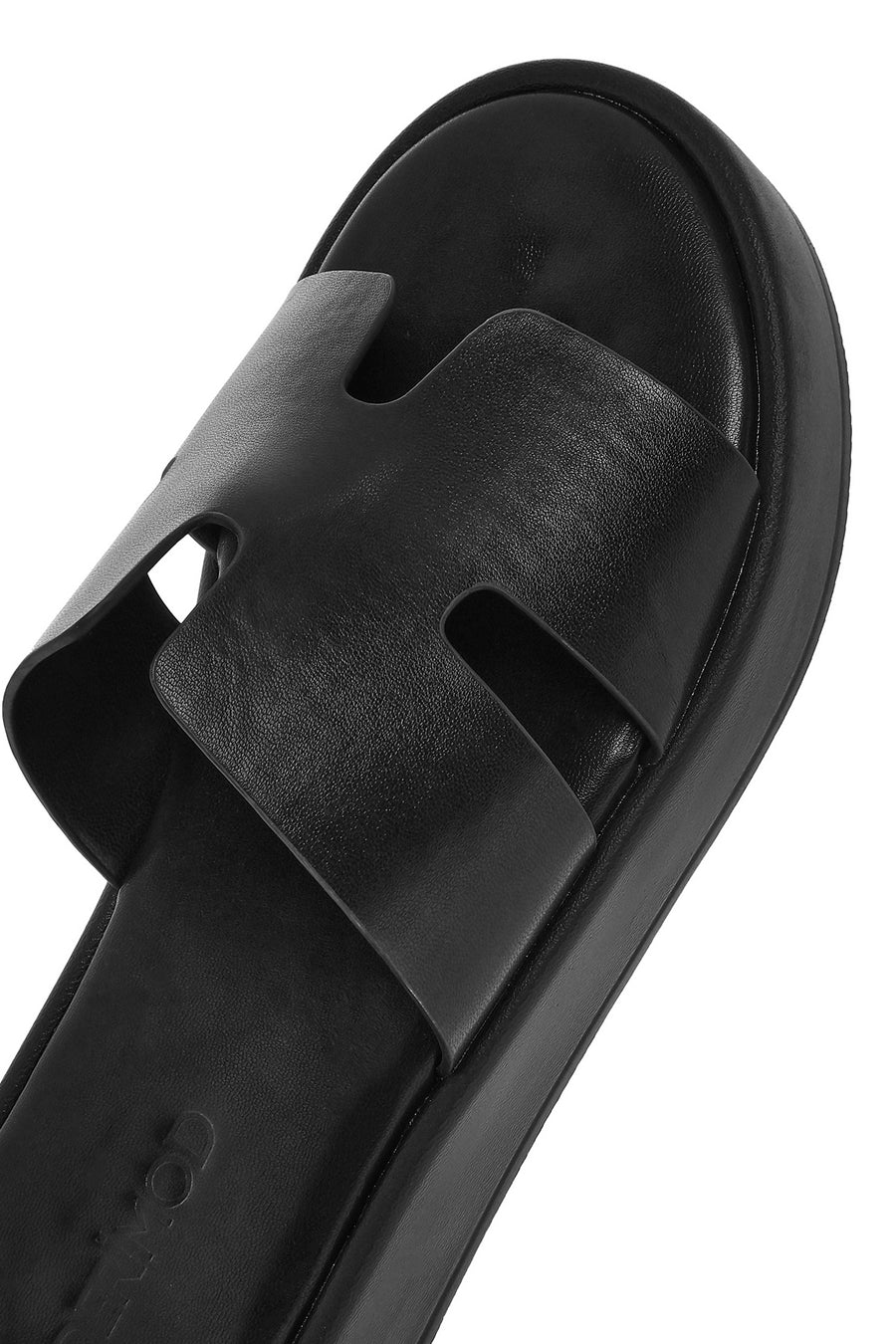 Women's Black Thick Soled Slippers
