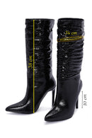 Women's Black Thin Heeled Boots | Derimod