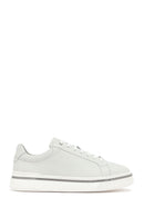 Men's White Lace-Up Leather Sneakers | Derimod