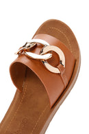 Women's Tan Slippers | Derimod