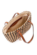 Women's Black Straw Shoulder Bag | Derimod