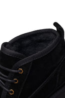 Male Black Lace-up Suede Casual Boots | Derimod