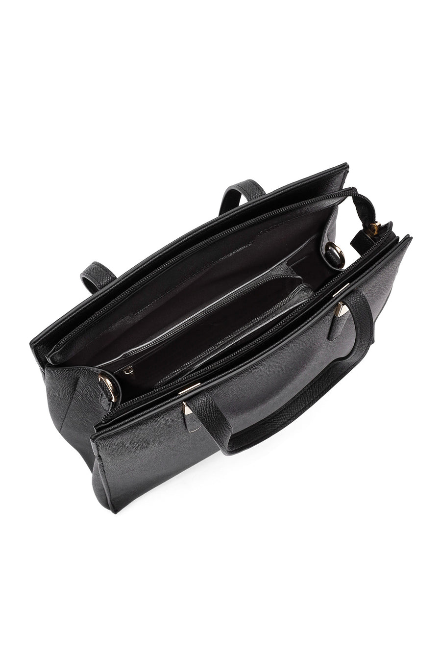 Women's Black Long Strap Classic Handbag
