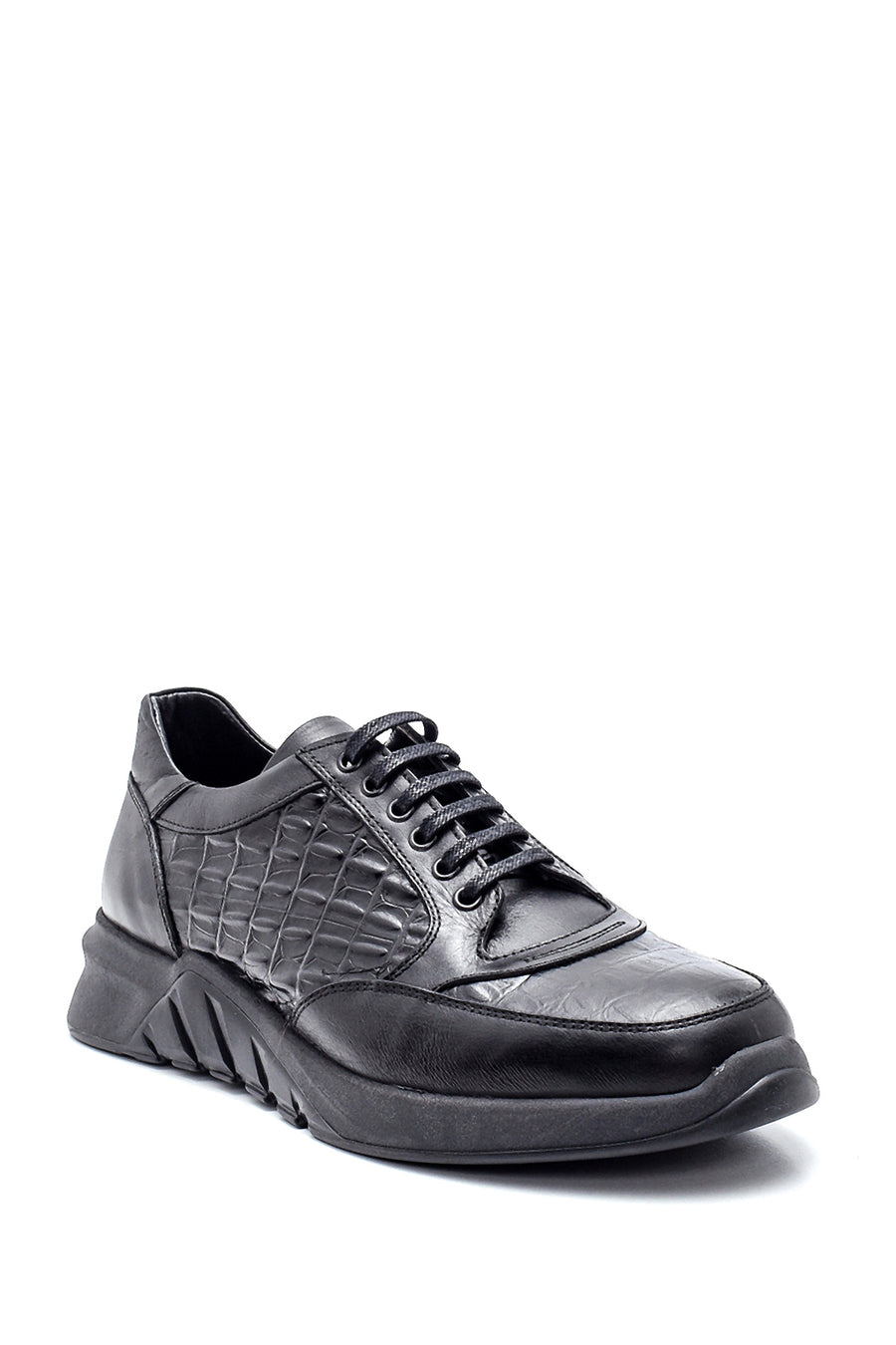 Men's Leather Crocodile Sneaker