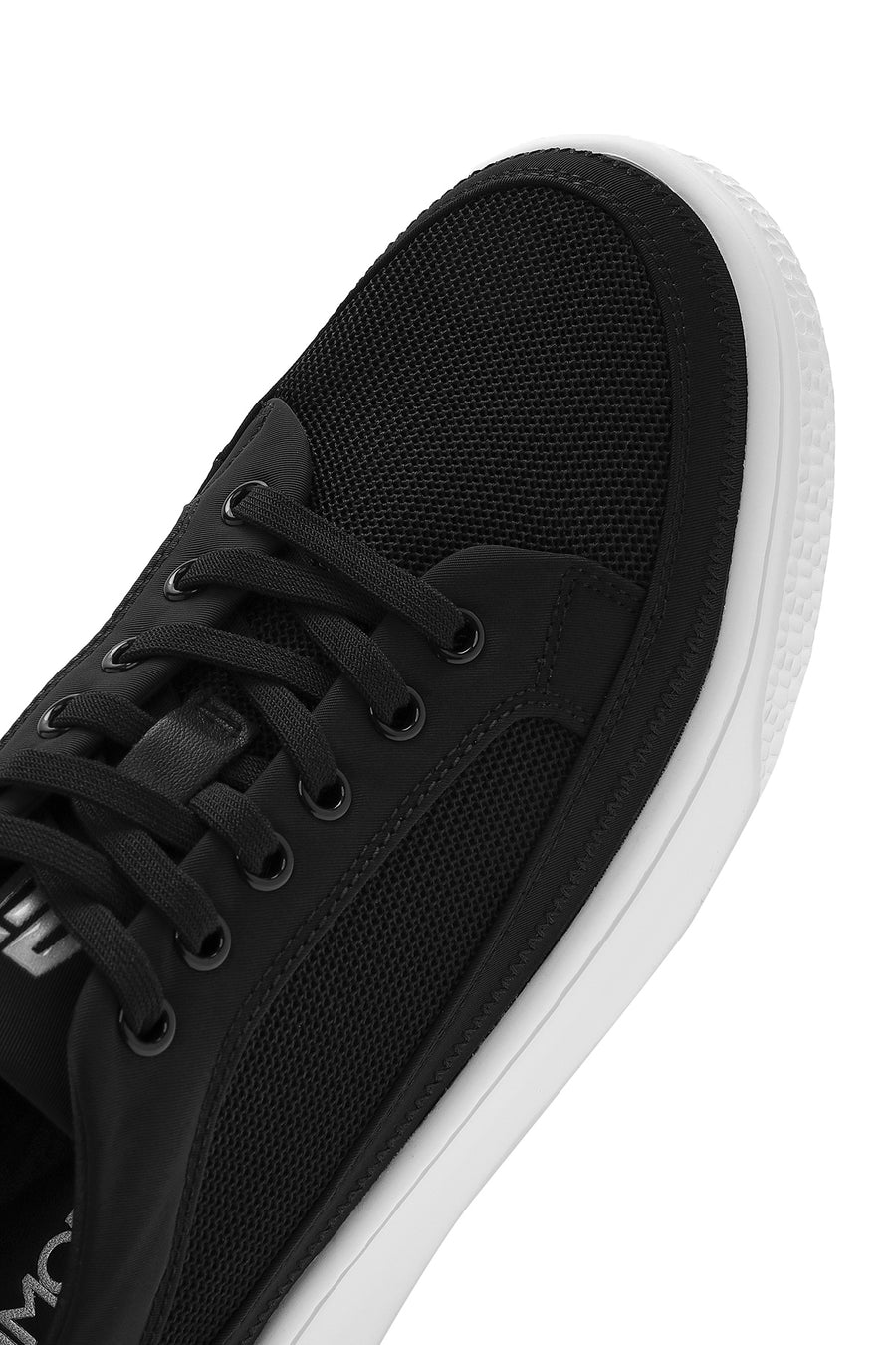 Erkek Siyah Bağcıklı Kalın Tabanlı Sneaker
