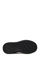 Male Black Lace-Up Thick-Soled Leather Sneaker | Derimod