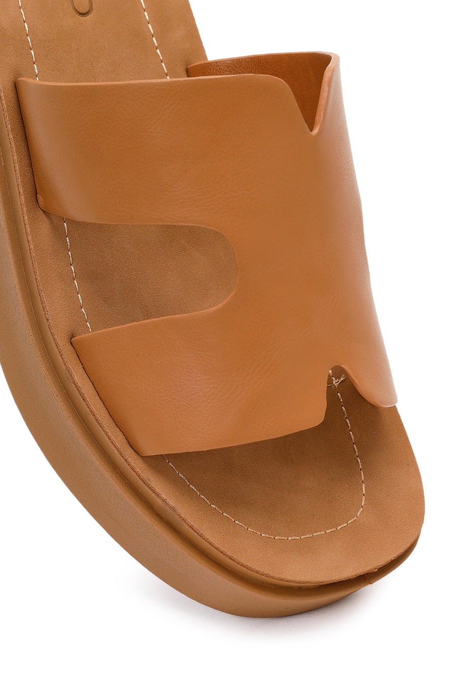 Women's Camel Chunky Sole Slippers