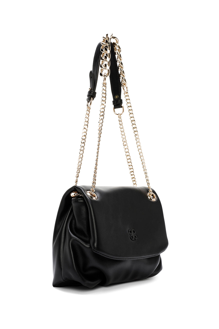 Women's Black Long Chain Strap Shoulder Bag