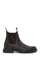 Men's Brown Leather Chelsea Boots | Derimod