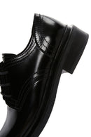 Women's Black Patent Leather Oxford Shoes | Derimod