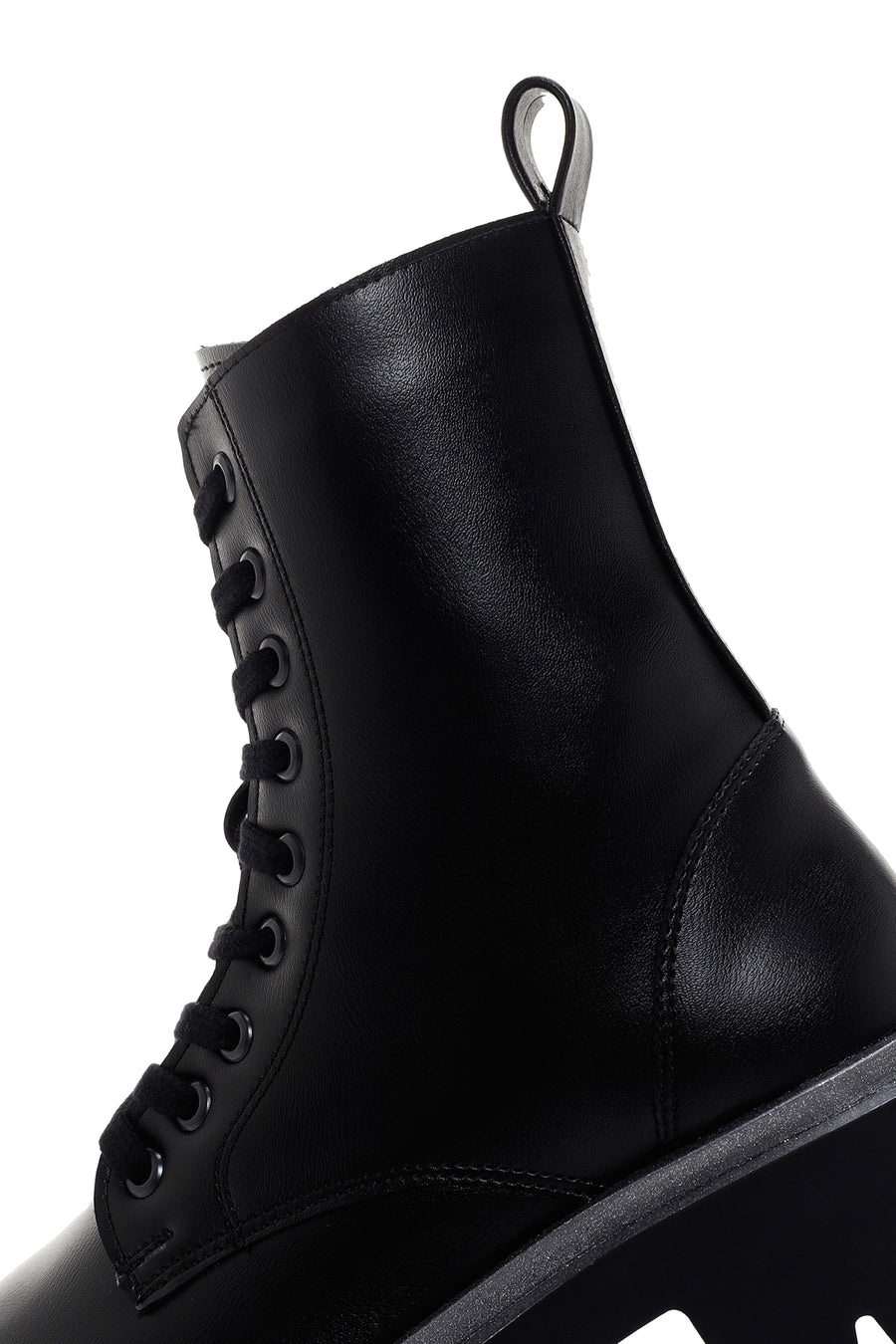 Women's Black Thick Soled Zippered Boots