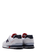 Hammer Jack Men's White-Red Suede Leather Chile M Sneaker | Derimod